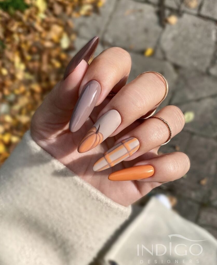 55 Best Orange Nail Designs to Get for Yourself - atinydreamer