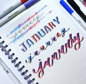 16 Best January Bullet Journal Headers to Copy - atinydreamer
