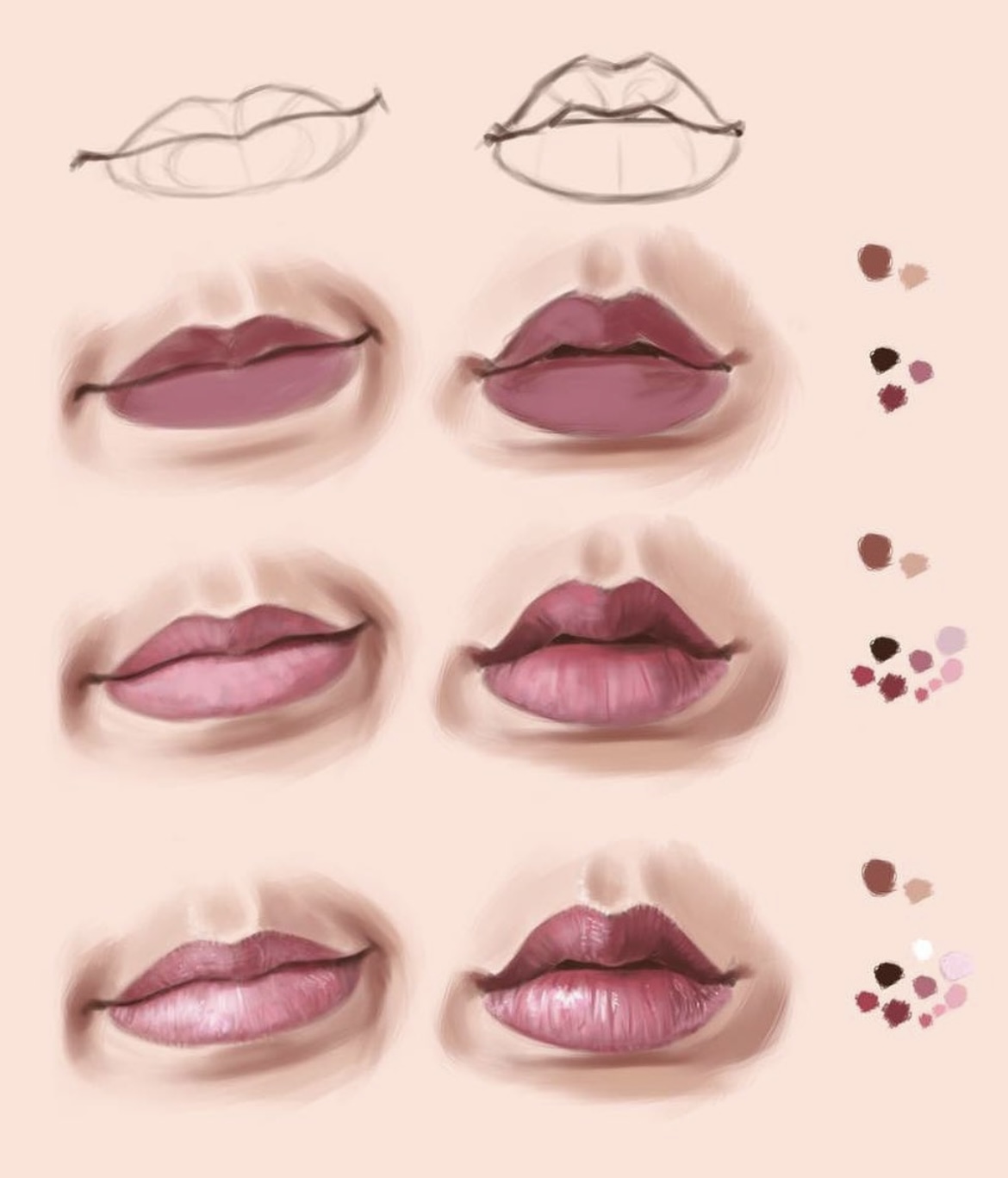 37 Best Step by Step Lip drawing Tutorials to follow - atinydreamer