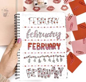 22 Best February Bujo Header to try for Your Journal - atinydreamer