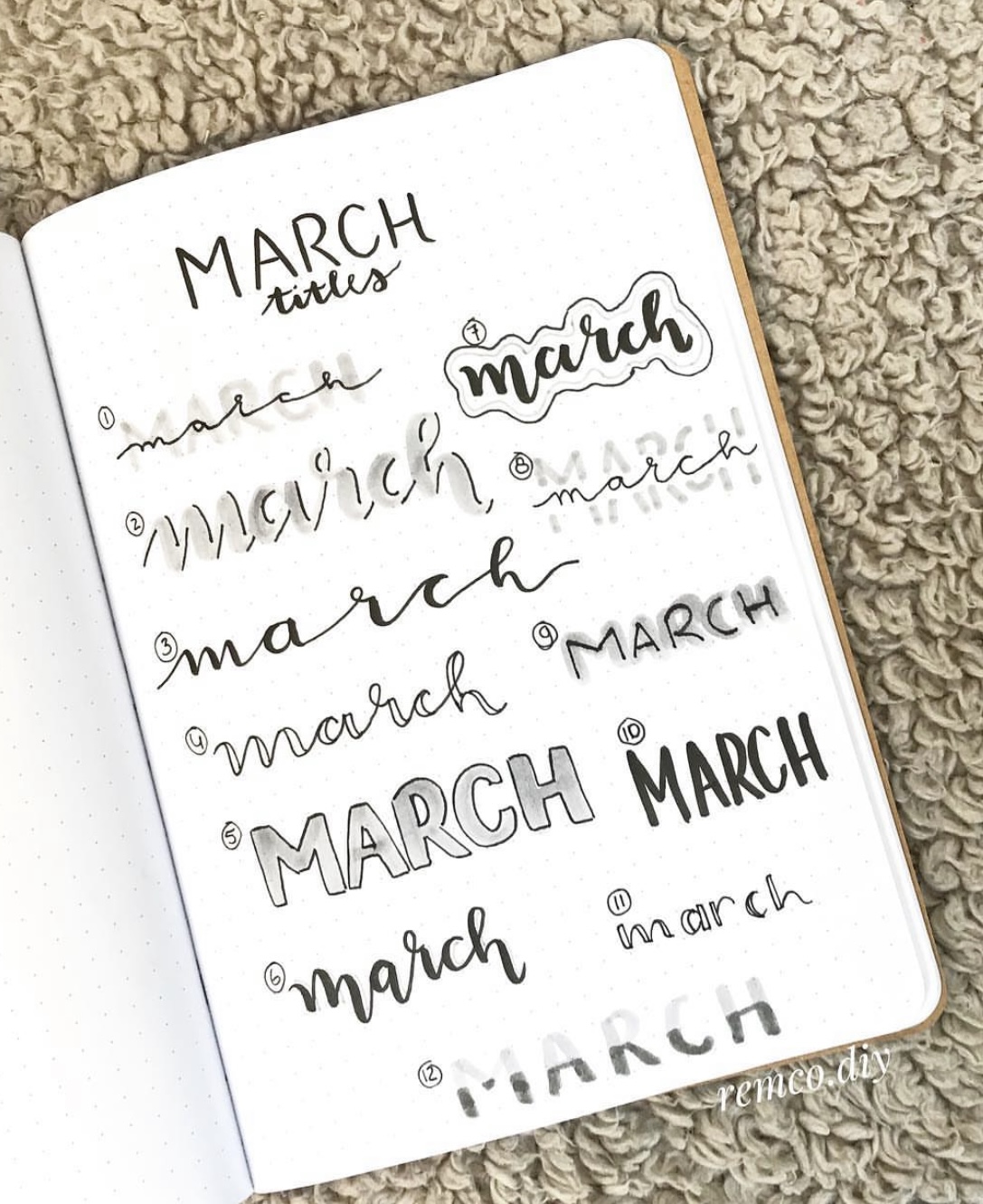 28 Best March Bujo Header to use for your journal - atinydreamer