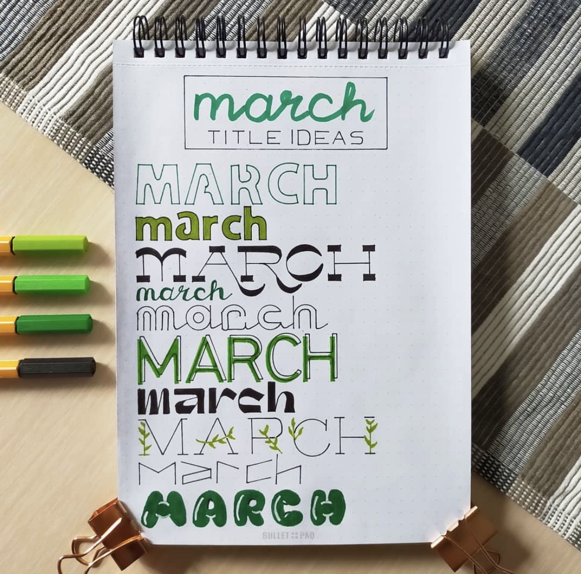 28 Best March Bujo Header to use for your journal - atinydreamer