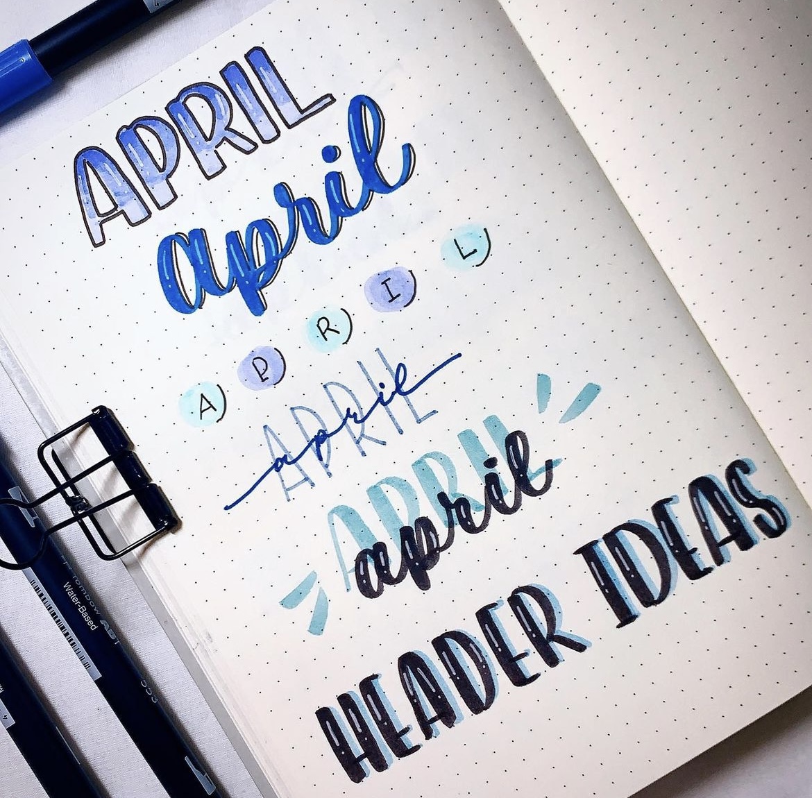 22 Best April Bujo Headers to replicate for Your Journal - atinydreamer