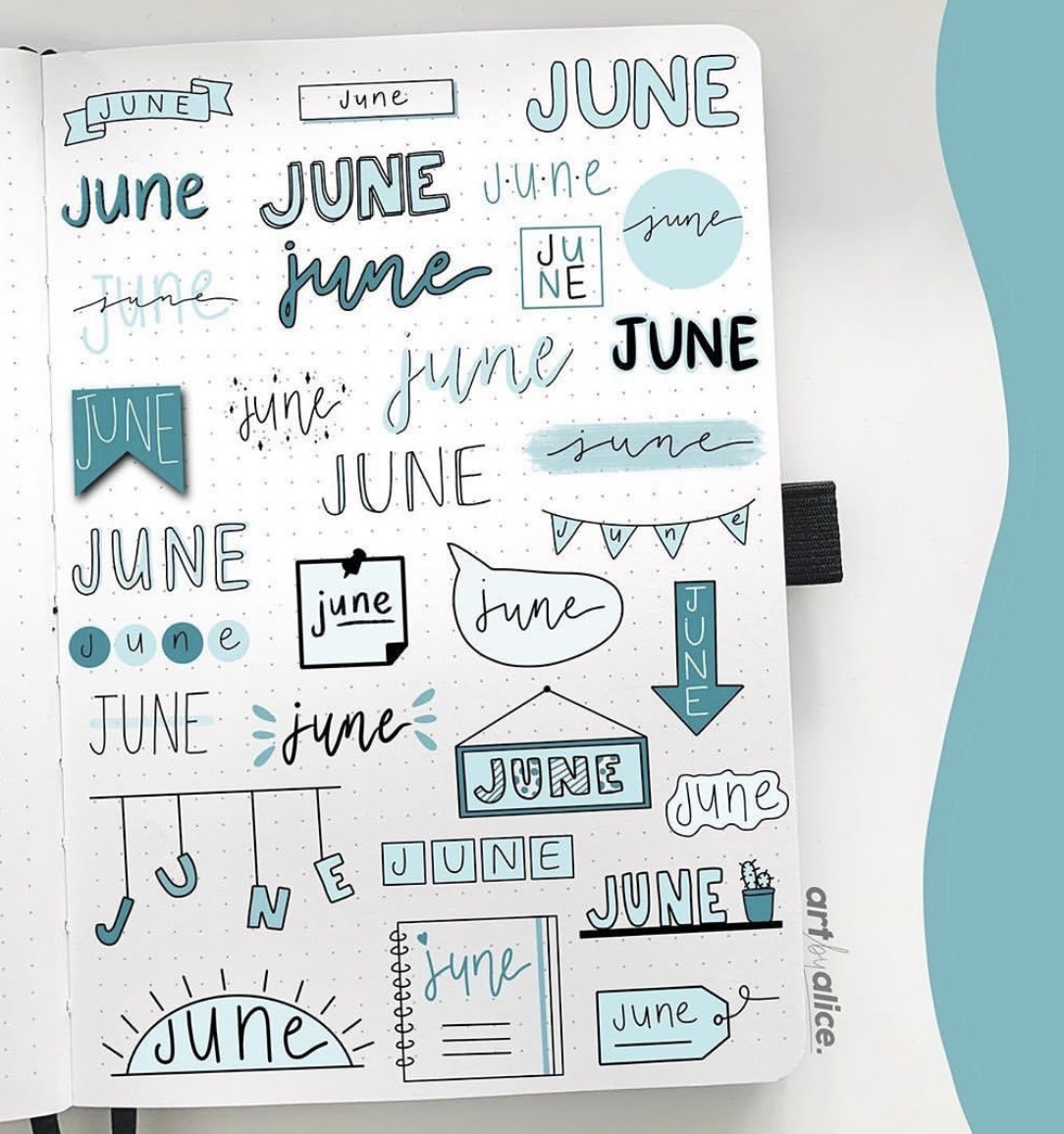 31 Unique June Bujo Headers to Add Charm to Your Pages - atinydreamer