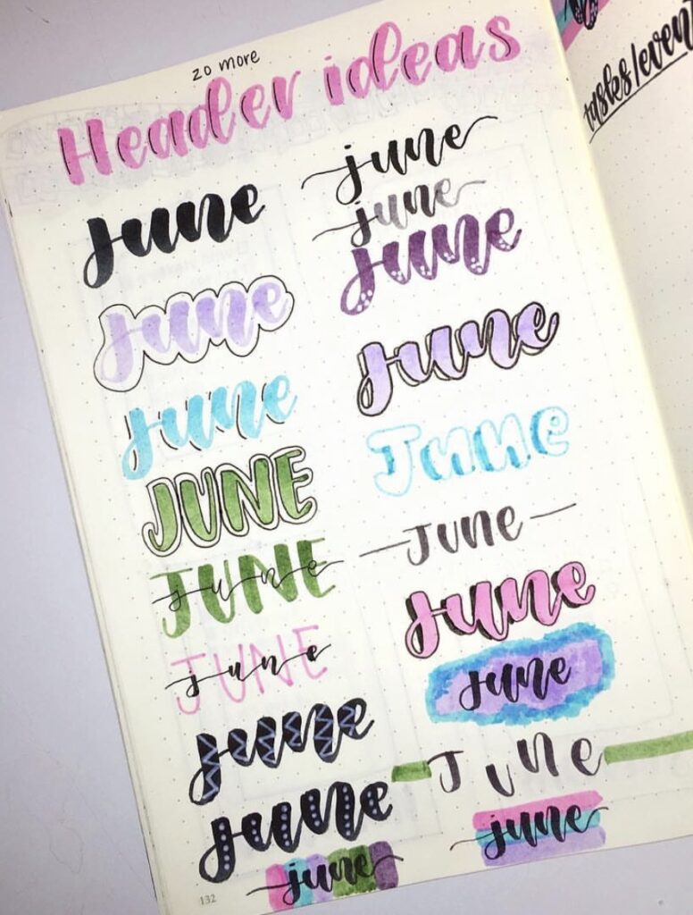 31 Unique June Bujo Headers to Add Charm to Your Pages - atinydreamer