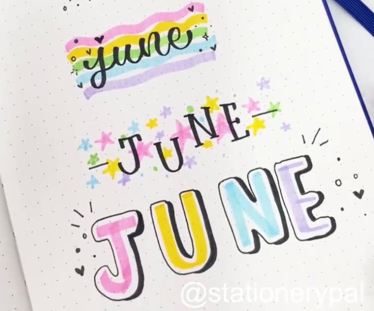 31 Unique June Bujo Headers to Add Charm to Your Pages - atinydreamer