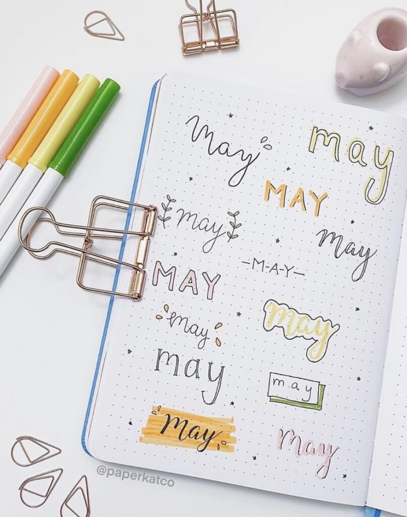 23 Best May Bujo Titles to Brighten up your Spreads - atinydreamer