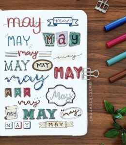 23 Best May Bujo Titles To Brighten Up Your Spreads - Atinydreamer