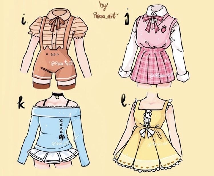 Cute drawn outfits best sale