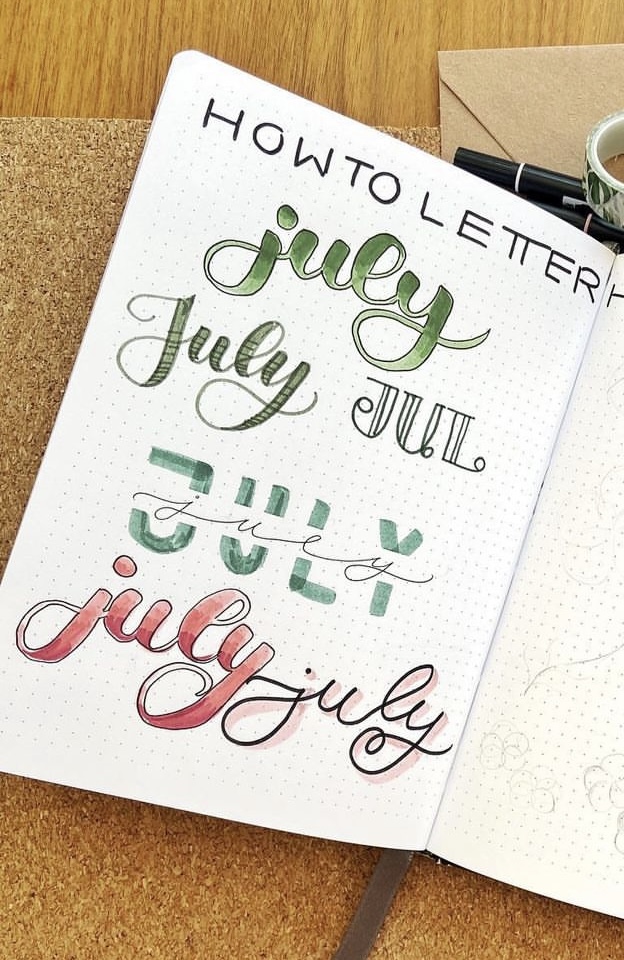 31 Best July Bujo Headers to add color to your spreads - atinydreamer